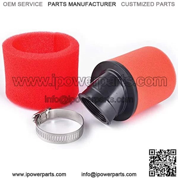 38mm Bent Angled Foam Air Filter Pod Replacement for ATV PIT Quad Dirt Bike Buggy - Image 4