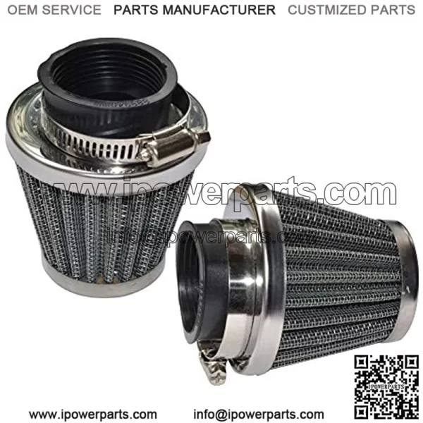 Pack of 2 Motorcycle POD Air Filter Dirt Pocket Bike ATV Pit Bike 35 38 39 40 42 46 48 50 52 54mm (35mm)