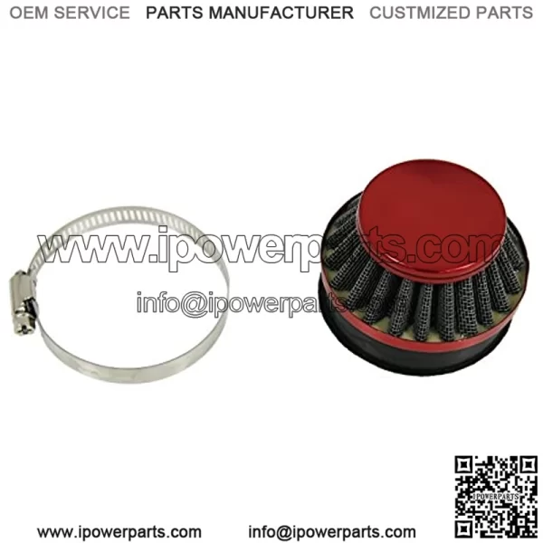 60mm Red Air Filter for 49 60 80cc Engine Motor Motorized Motorised Bicycle