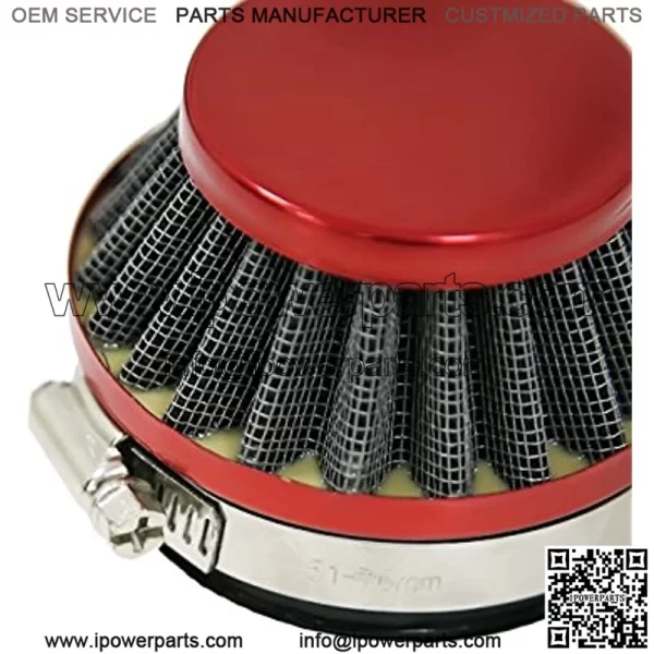 60mm Red Air Filter for 49 60 80cc Engine Motor Motorized Motorised Bicycle - Image 4