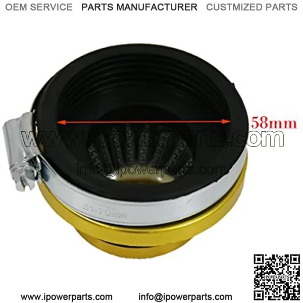 49cc To 80cc 2 Cycle Motorized Bicycle Carburetor Air Filter Yellow - Image 3