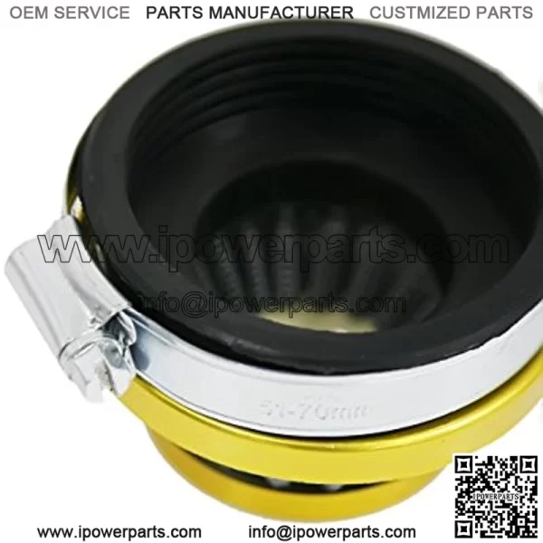 49cc To 80cc 2 Cycle Motorized Bicycle Carburetor Air Filter Yellow - Image 4