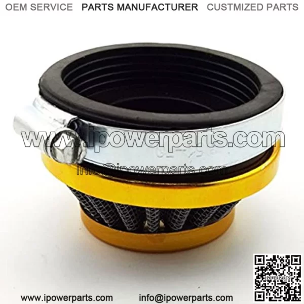 Racing ATV 60mm Air Filter Cleaner For Gas Motorized Bicycle Push Mini Moto Pocket Bike Quad 4 Wheeler Motorcycle Gold - Image 2