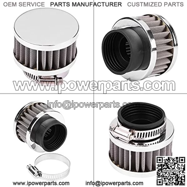 Air Filter with Clamp, 38mm Air Filter Intake Filtration Fits for 90cc-125cc ATV Go kart Pit Dirt Bike Motorcycle Quad - Image 2