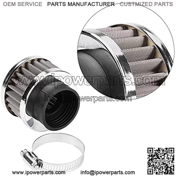 Air Filter with Clamp, 38mm Air Filter Intake Filtration Fits for 90cc-125cc ATV Go kart Pit Dirt Bike Motorcycle Quad - Image 4