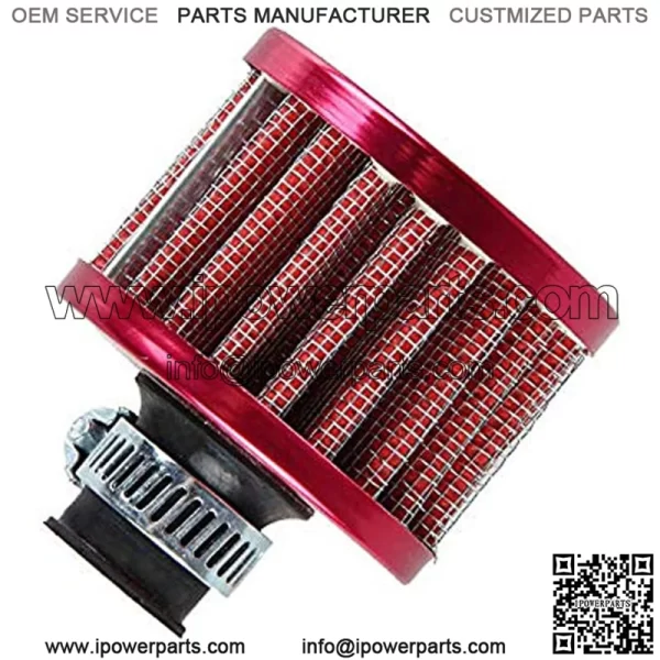 Universal 12mm Mini Red Cone Cold Air Intake Filter Turbo Vent Breather Car - Image 3