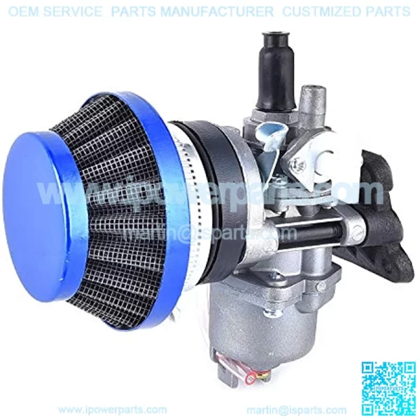 Air Filter Stack Carburetor Carb Replacement for 2 Stroke 47cc 49cc Mini ATV Quad Dirt Pocket Bike