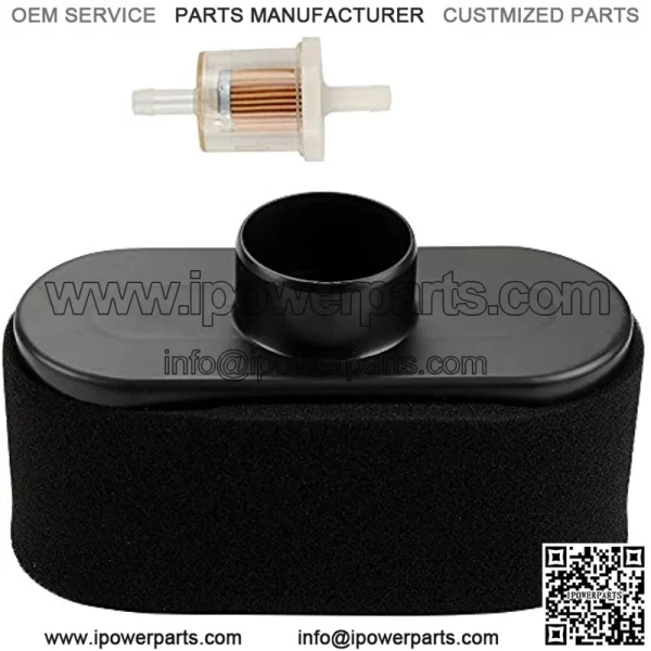 11013-7047 Air Filter with 11013-7046 Pre-cleaner Fuel Filter for JD MIU12555 BobCat 4164631 Kawasaki FR651V FR691V FR730V FS481V FS541V FS600V FS651V FS691V FS730V 4-Cycle Engine