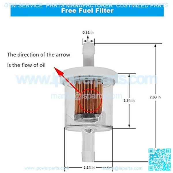 796031 Air Cleaner w/ Fuel Filter, Replace for B&S 591334 594201 797704 31A507 31A607, Lawn Mower Air Filter - Image 5