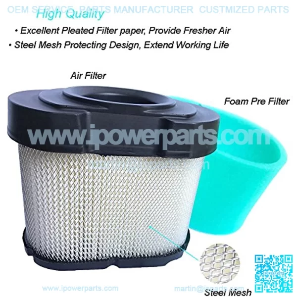 792105 Air & Foam Pre Filter, Compatible with 276890 Z425 D160 OEM Air Cleaner and More, Lawn Mower Air Filter - Image 3