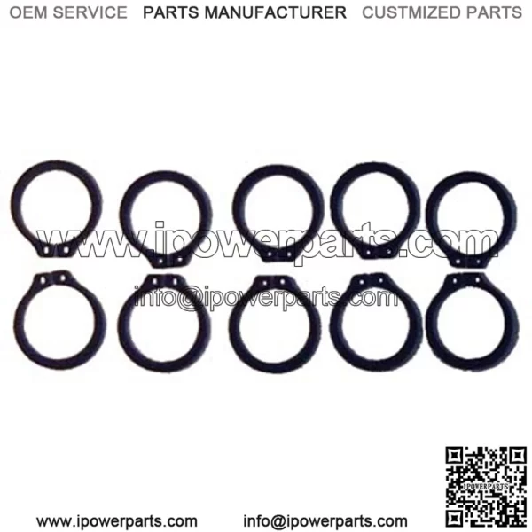 Club Car DS Steering Snap Ring 1984 and up (10/Pkg)