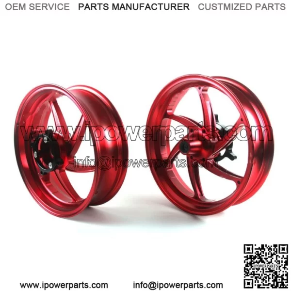 Red Front Rear Wheel Rim For Honda New Forza 350 / Adv 2018 - 2023 2020