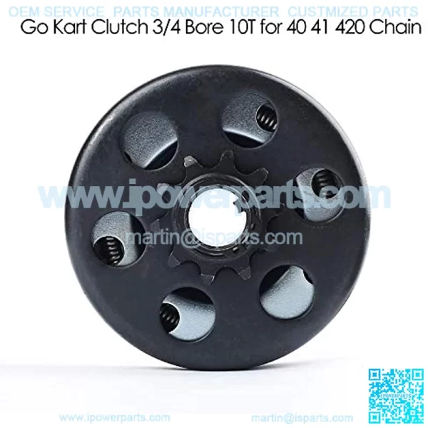 Go Kart Clutch 3/4 Bore 10T for #40 41 420 Chain, Predator 212 Clutch, Up to 6.5 HP, Fit for Go Kart Minibike Mini Bike MB165 MB200 - Image 2