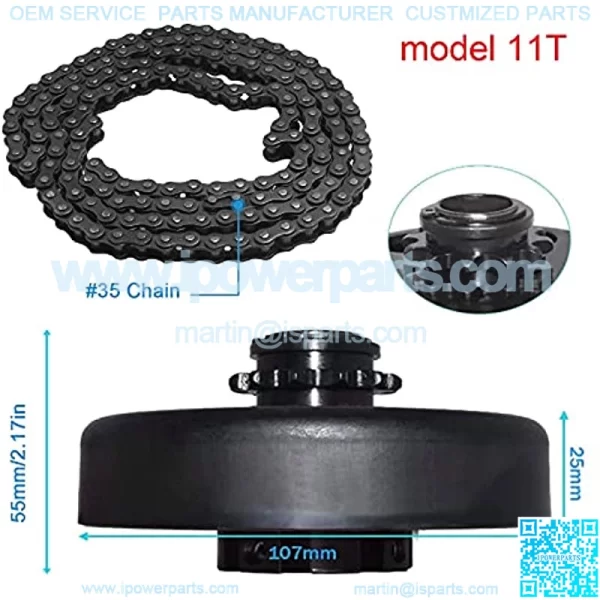 Go Kart Clutch 5/8 Bore 35 Chain 11 Tooth Sprocket for Go Kart Mini Bike - Image 3