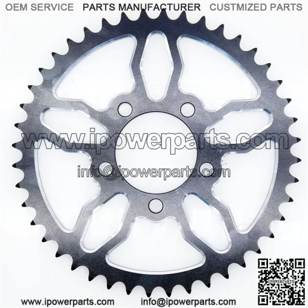 Black anodized AL7075 44T #420 sprocket - Image 2