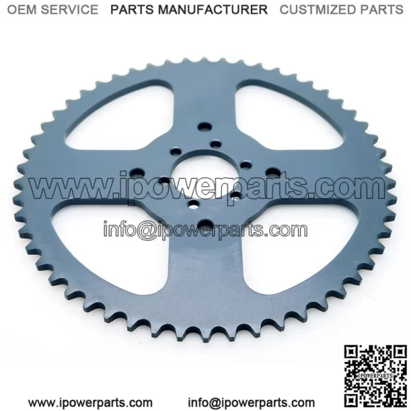 54T 40mm #420 silver gray sprocket - Image 4