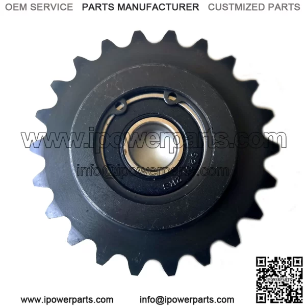 22T 1/2" #35 sprocket (with bearing 6201-2RS) - Image 3