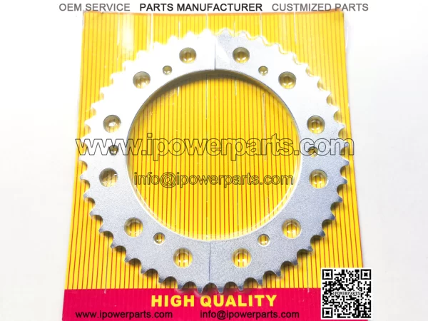 44T #428 silver split sprocket
