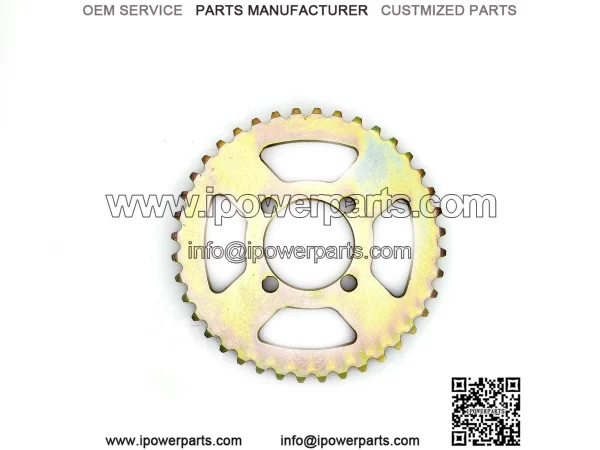 40T 40mm #35 Plated Four Side Hollow Out Sprocket