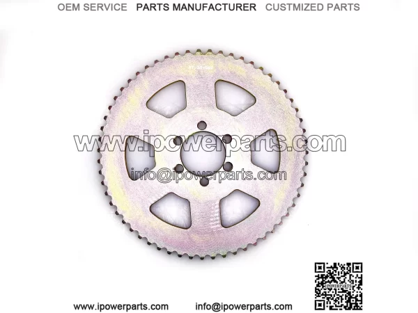 59T 38mm #35 color plated hexagonal hollow sprocket