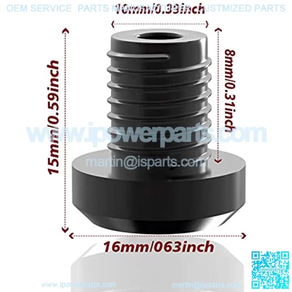 Aluminum CNC Universal Motorcycle 4Pcs M10x1.25 Mirror Hole Plugs For KAWASAKI Versys 650/ Z250SL/ Z125,SUZUKI, SUZUKI, YAMAHA, TRIUMPH (Blue) - Image 4