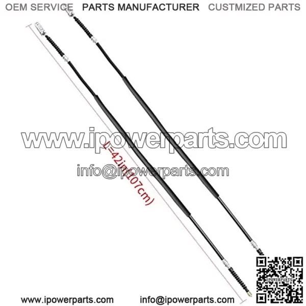 Club Car DS Brake Cable Kit Stainless Steel Core 2000 & UP 102022101 Driver & Passenger Side Cables - Image 2