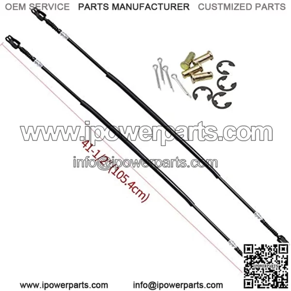 Club Car DS Brake Cable Kit Driver & Passenger Side Stainless Steel Core Cable for 1981-1999 1011403 - Image 3