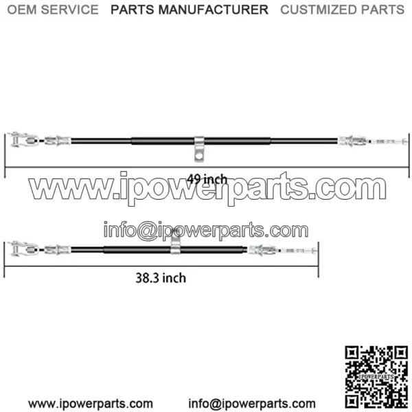 Golf Cart Brake Cable Set (2Pcs) Fits for Club Car Precedent Replaces Passenger Side & Driver Side for Club Car G&E 2008-up Precedent 103528701,102557501,103528702,102557502 - Image 2