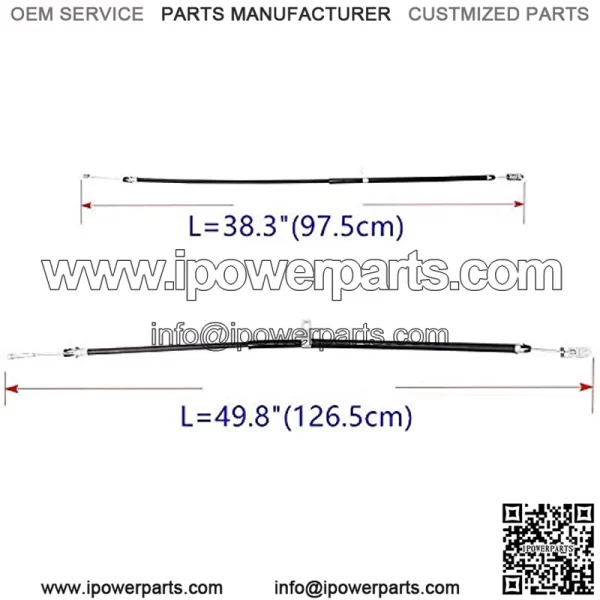 Golf Cart Brake Cable Assemble for Club Car Precedent Driver & Passenger Side Brake Cable fit Club Car G&E 2008-up Precedent 103528701/102557501 - Image 2