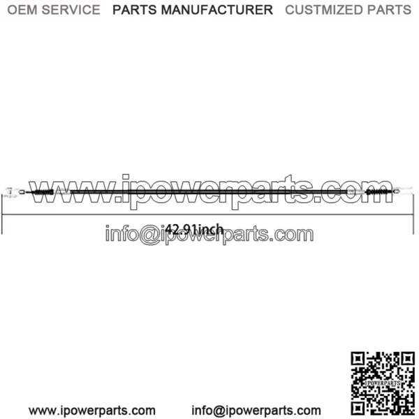 Golf Cart Brake Cable for Club Car DS 1981-1999 Gas & Electric, Driver and Passenger Side: 1011403 1011125 1016761-01 - Image 3