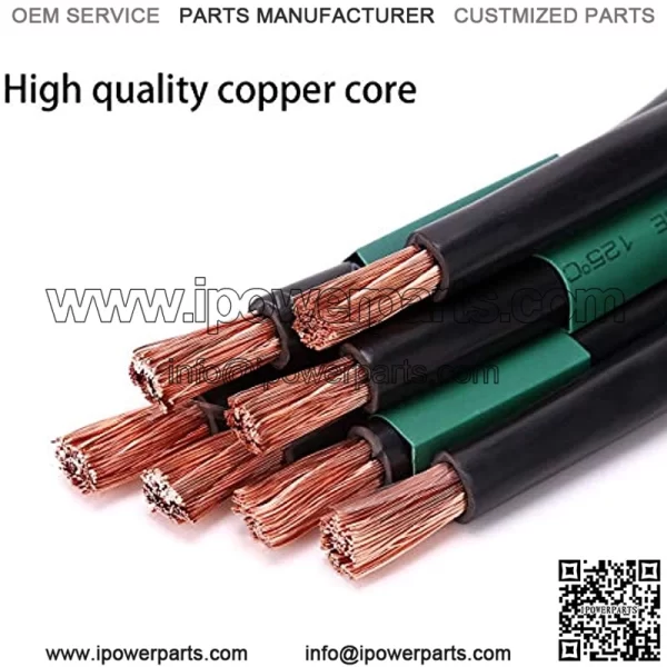 Golf Cart 4 Gauge Battery Cables (Set of 3)?C Fits 12-Volt Club Car Precedent (2004-2008) - Image 2