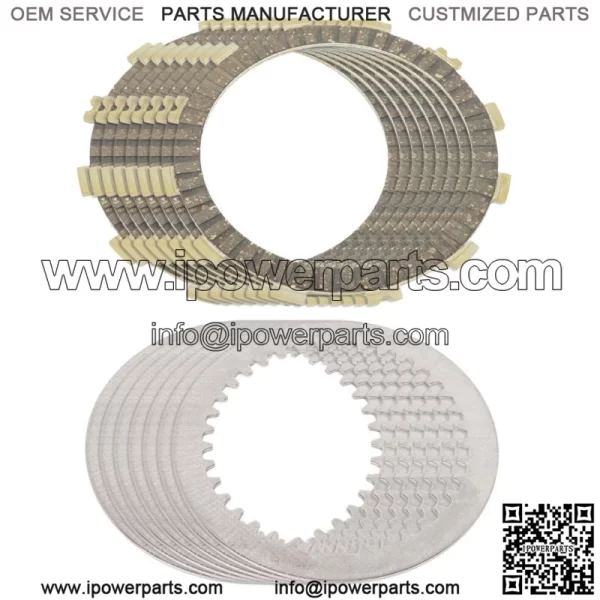 Clutch Friction And Steel Plates for Kawasaki KDX250 1984 1991-1994 (Fits: Kawasaki)