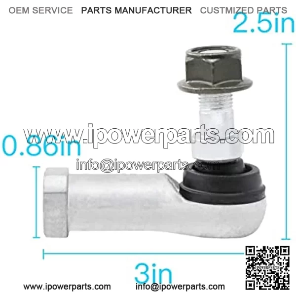 Golf Cart Left Right Thread Tie Rod End Kit, Set of (2) Tie Rod End, for Club Car DS & Carryall 2009-up golf cart gas or electric models, OEM# 102022601 102022602 102288301 - Image 5