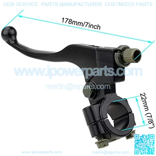 Clutch Brake Handle Lever Perch for Left Right 7/8" Black Universal Motorcycle Handlebar,Fits for Honda CR XL XR CRF XR80 XR100 CRF70 CRF50 CRF80 CRF100 CRF150 Pit Dirt Motor Bike Motocross Parts - Image 4