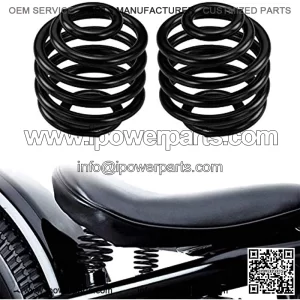 Pnndee Motorcycle 2inch Solo Seat Springs Fits for HarleI Sportster Softail XL 883 1200 Dyna Fatboy Bobber (pack of 2) (black)