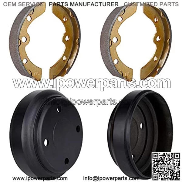 Golf Cart Brake Drums & Brake Shoes Maintenance Kit for Club Car DS and Precedent 1995-up - Image 2