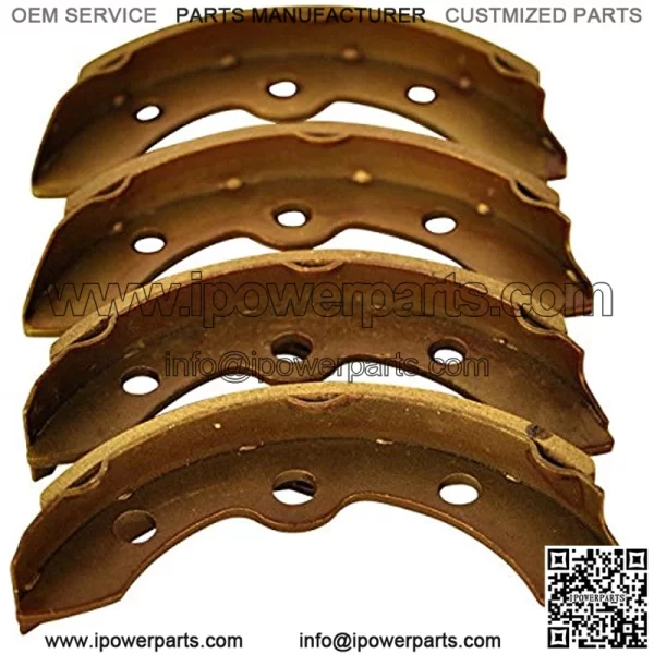 Huskey (4 Brake Shoes for Club Car DS Golf cart, Carryall (Manual Adjust) 101146302