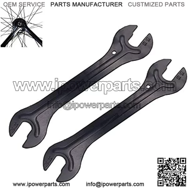 2 PCS Bicycle Wheel Hub Axle Cone Adjuster Wrench Pedal Spanner Removal Repair Tool 13,14,15,16mm
