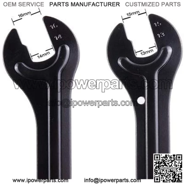 2 PCS Bicycle Wheel Hub Axle Cone Adjuster Wrench Pedal Spanner Removal Repair Tool 13,14,15,16mm - Image 3