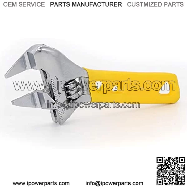 4-Inch Adjustable Wrench,Large Opening -0.94-Inch Jaw Opening,Precise Jaw Design Grip in Tight Spaces
