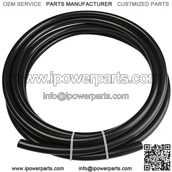 Fuel Line Nylon Tubing 5/16 ID Hose 3/8 OD Pneumatic Tube for for Air Brake System Or Fluid Transfer Black, 10 feet
