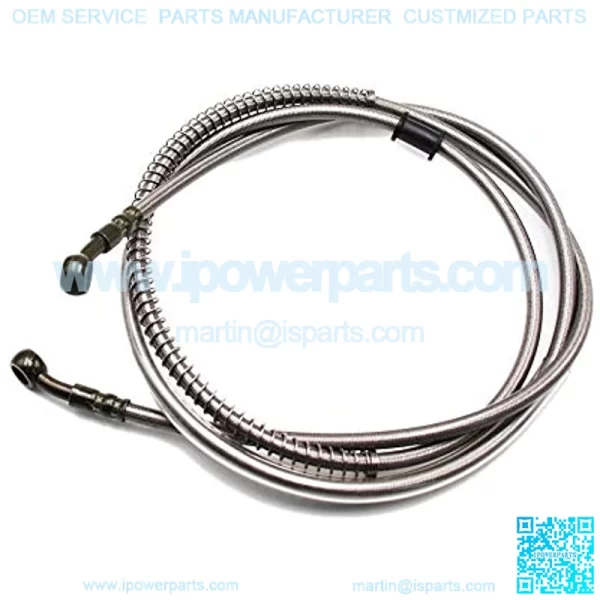 70" Braided Hydraulic Brake Hose Line Pipeline For Chinese GY6 Scooter ATV Dirt Bike Go Kart 10mm Banjo Ends