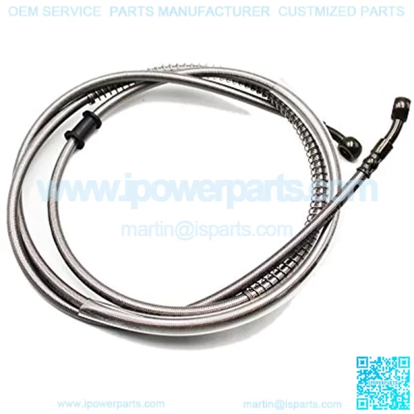 70" Braided Hydraulic Brake Hose Line Pipeline For Chinese GY6 Scooter ATV Dirt Bike Go Kart 10mm Banjo Ends - Image 2