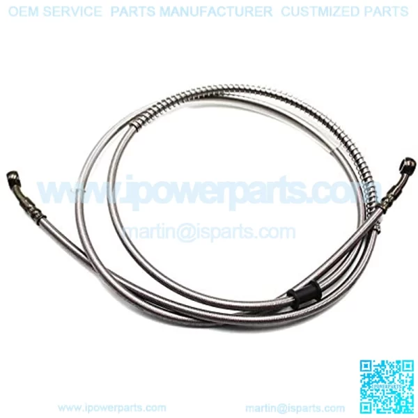 70" Braided Hydraulic Brake Hose Line Pipeline For Chinese GY6 Scooter ATV Dirt Bike Go Kart 10mm Banjo Ends - Image 3