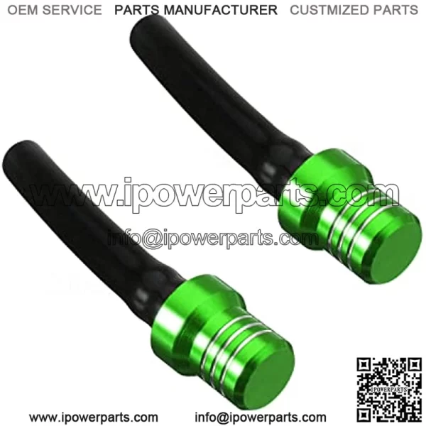 2Pcs ATV Gas Tank Vent Hose Air Vent Hose Gas Fuel Cap Universal CNC Tube One Way Valve Aluminum Breather for KLX110 KX65
