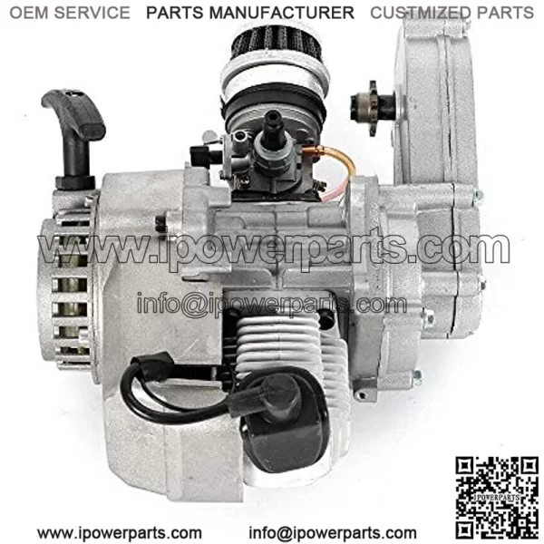 49CC 2 Stroke Engine Motor??2 Stroke Engine Motor Air Filter with Gear Box for 49cc Mini Pocket Bike Gas G-Scooter ATV Quad Bicycle Dirt Pit Bikes - Image 3