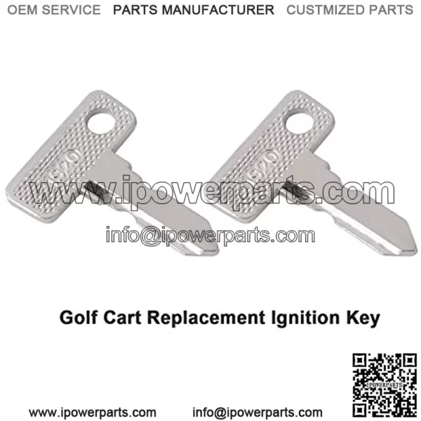Club Car Key Replacement for Compatible with Club Car DS/Precedent  Gas/Electric,Golf Cart Ignition Key Pack of 2 - Image 4