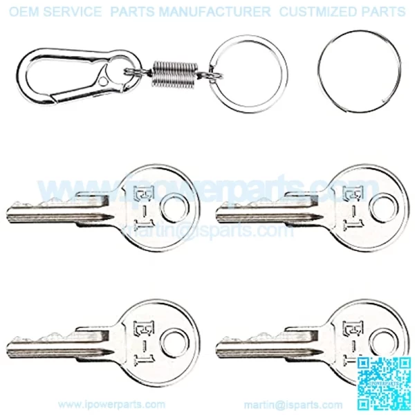 4 Pack Golf Cart Ignition Keys for EZGO 1976-up Gas & Electric, OEM: 17063-G1 - Image 3
