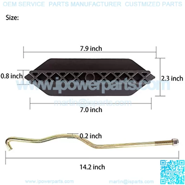 12V Battery Hold Down Plate with Rods Kit for Club Car Precedent 2004-2009 Electric Golf Cart - Image 3