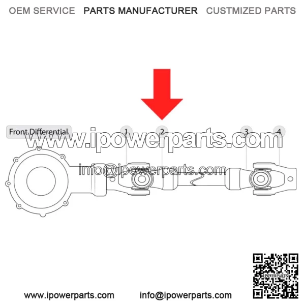 Front Drive Shaft Yoke W/U-Joint For Yamaha Viking Vi 700 YXC700 2015-2019 - Image 2